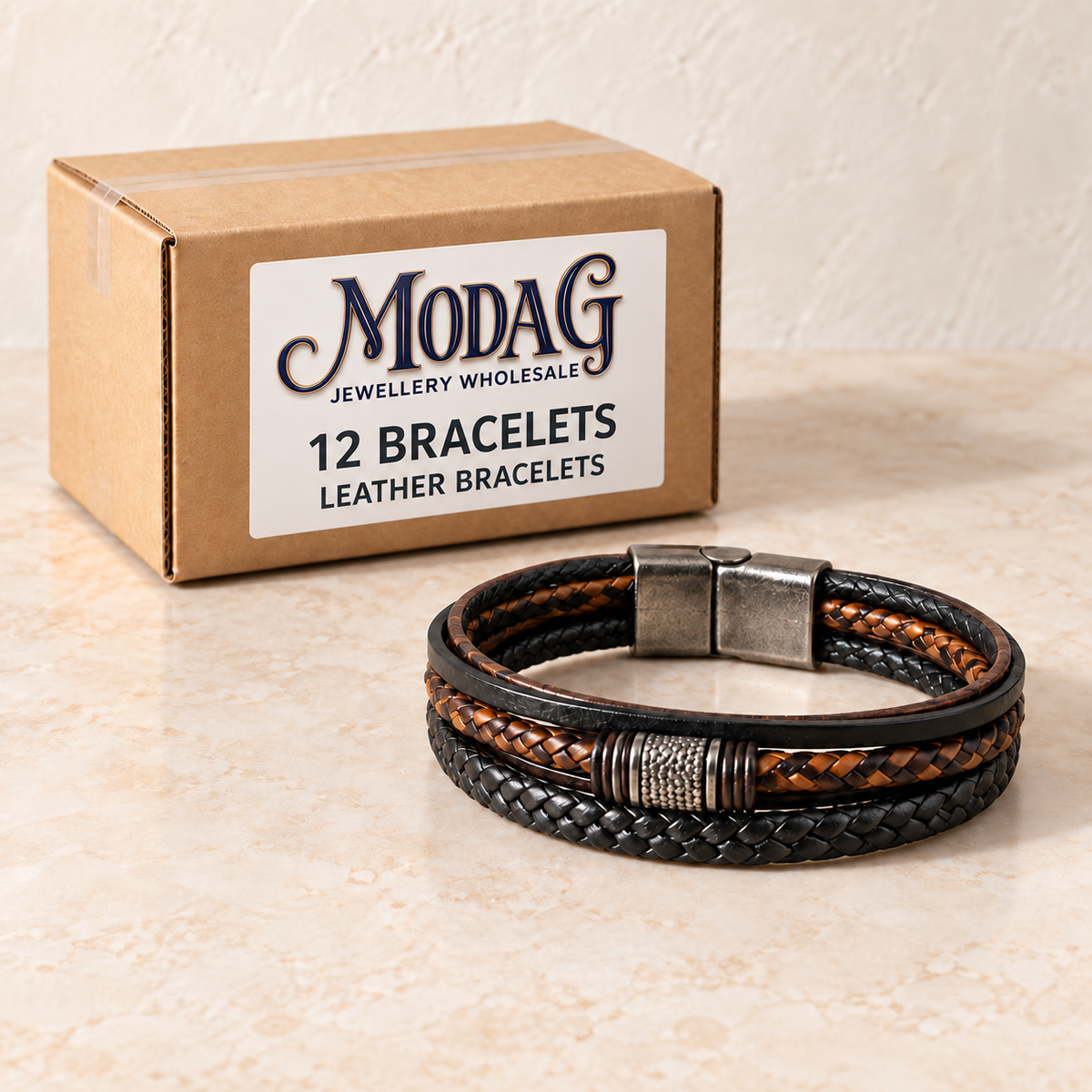 Bracelets — Box of 12 — MODA G Jewellery wholesale packaging