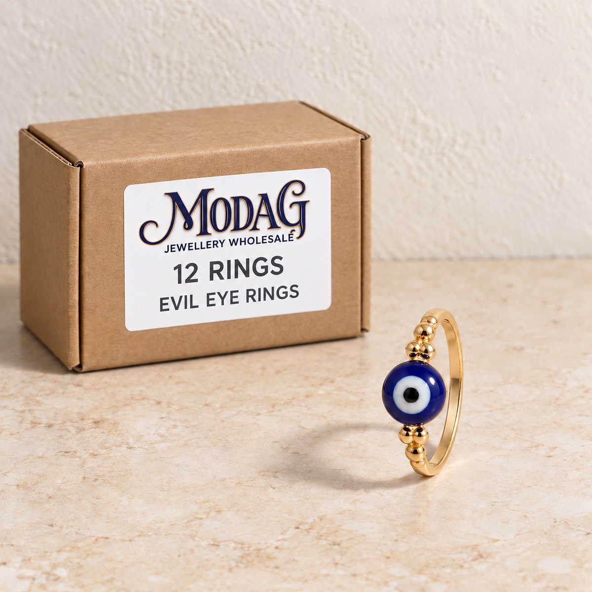 Rings — Box of 12 — MODA G Jewellery wholesale packaging