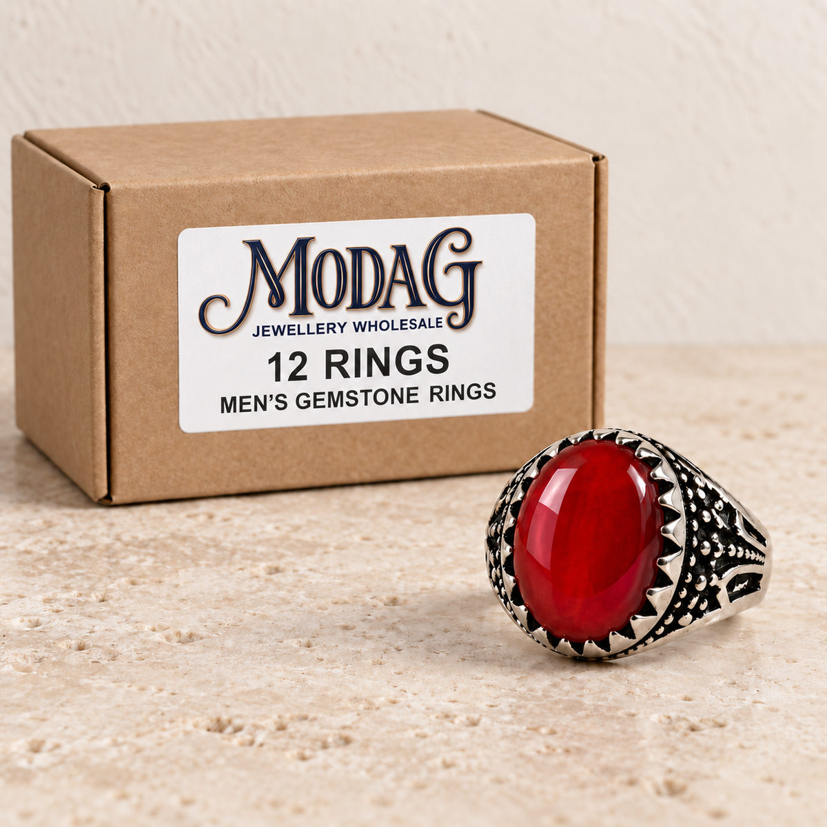 Rings — Box of 12 — MODA G Jewellery wholesale packaging