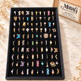 Mixed Gold-Tone & Colourful Rings — Assortment A — Display of 100 — MODA G Jewellery wholesale packaging