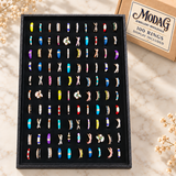 Colourful Enamel-Style Rings — Display of 100 — MODA G Jewellery wholesale packaging