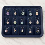 Floral Pendant Necklaces — Display of 15