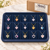 Heart Pendant Necklaces — Display of 15 — MODA G Jewellery wholesale packaging