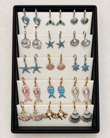 Ocean & Sea-Life Earrings — Display of 15 Pairs