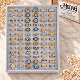 Ornate Evil Eye & Crystal Rings — Assortment B — Display of 78 — MODA G Jewellery wholesale packaging