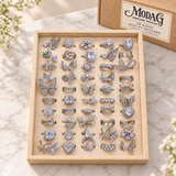 Statement Crystal Rings — Display of 50 — MODA G Jewellery wholesale packaging