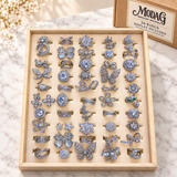 Floral Statement Rings — Display of 50 — MODA G Jewellery wholesale packaging