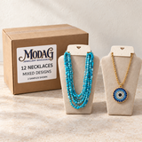 Necklaces — Box of 12 — MODA G Jewellery wholesale packaging