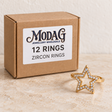 Rings — Box of 12 — MODA G Jewellery wholesale packaging