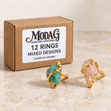 Rings — Box of 12 — MODA G Jewellery wholesale packaging