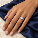 Pearlescent Motif Rings — Display of 50 — AI-generated model styling of a sample design from the assortment