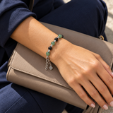 Beaded Stainless Steel Bracelets — Wholesale 12 Pack — AI-generated model styling of a sample design — view 3