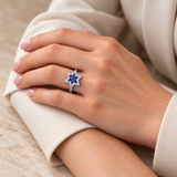 Evil Eye & Star Rings — Assortment C — Display of 140 — AI-generated model styling of a sample design — view 2