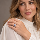 Evil Eye & Star Rings — Assortment C — Display of 140 — AI-generated model styling of a sample design — view 4