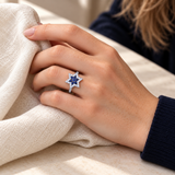 Evil Eye & Star Rings — Assortment C — Display of 140 — AI-generated model styling of a sample design — view 5