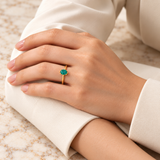 Mixed Gold-Tone & Colourful Rings — Assortment A — Display of 100 — AI-generated model styling of a sample design — view 2
