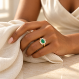 Mixed Gold-Tone & Colourful Rings — Assortment C — Display of 100 — AI-generated model styling of a sample design — view 5