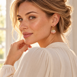 Ocean & Sea-Life Earrings — Display of 15 Pairs — AI-generated model styling of a sample design — view 4