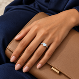 Pearlescent Motif Rings — Display of 50 — AI-generated model styling of a sample design — view 3