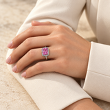 Colourful Crystal Rings — Assortment B — Display of 50 — AI-generated model styling of a sample design — view 2