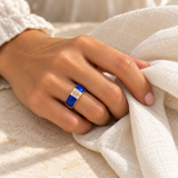 Colourful Enamel-Style Rings — Display of 100 — AI-generated model styling of a sample design — view 5